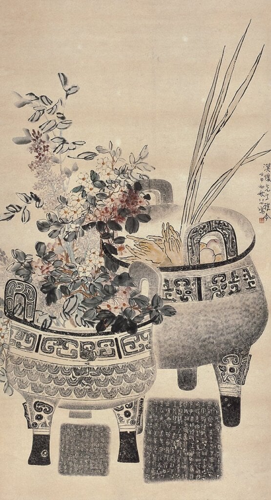 歲朝來博古，可與金石齊壽、榮華大吉──晚清以來的博古、花卉吉祥圖繪 15