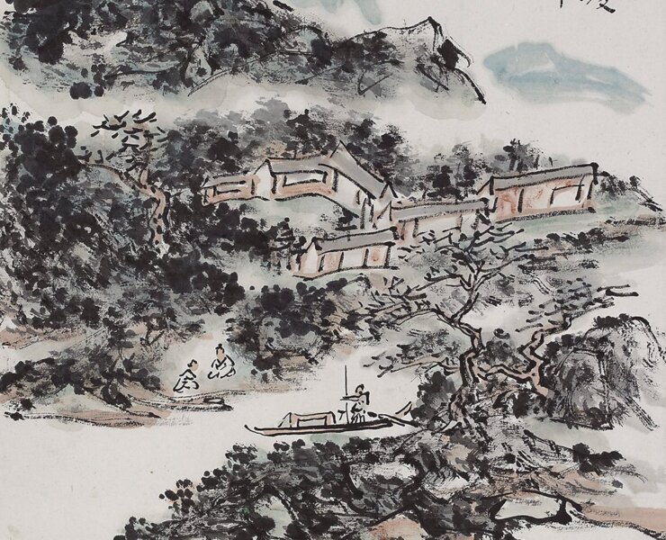 蘇立文藏品：黃賓虹約1948～1949年〈山水〉。