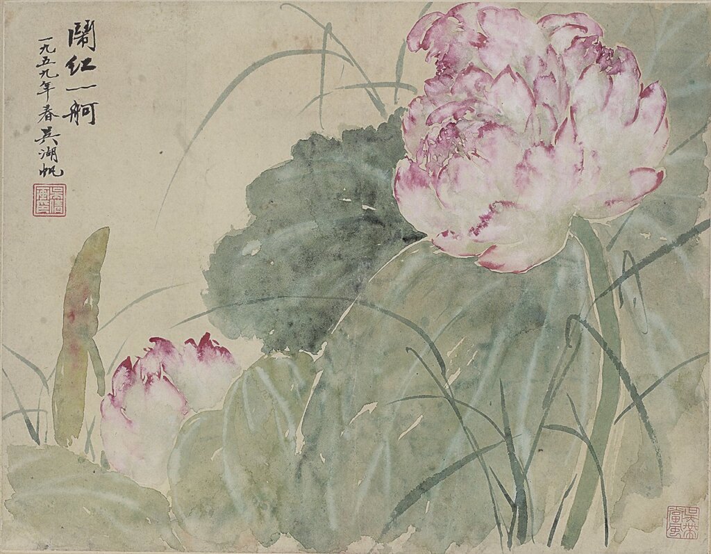 吳湖帆〈雲表奇峰〉。