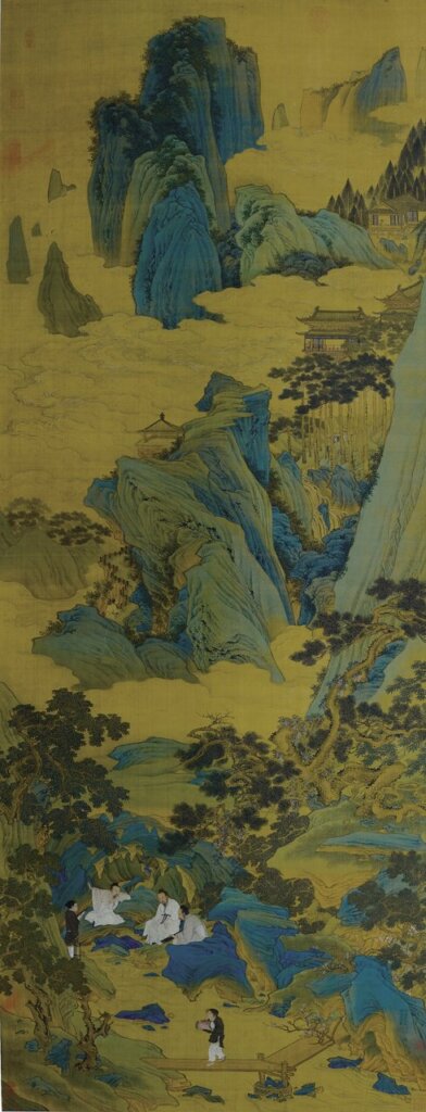 清羅聘1762年作〈梅花扇面〉，四味書屋藏。