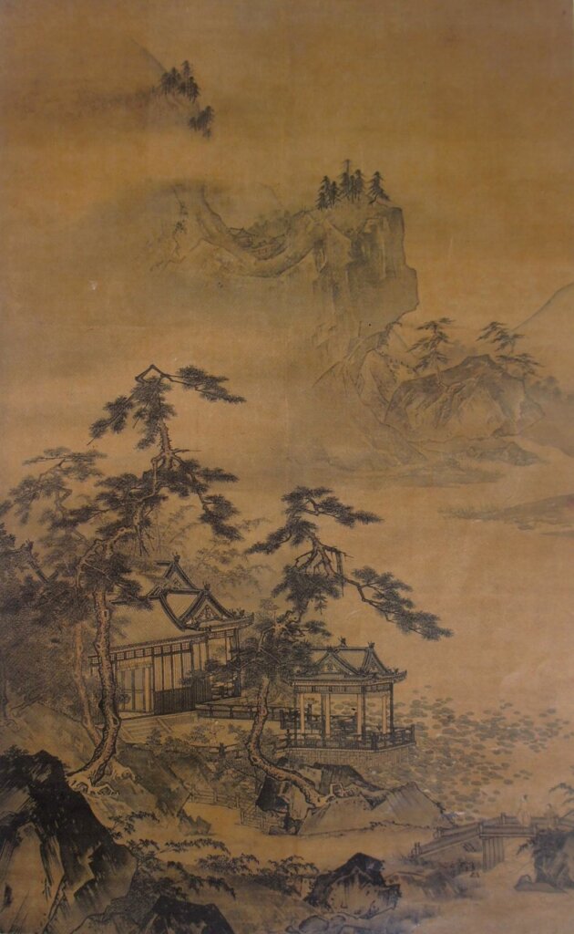 戴本孝1664年〈山水〉，水墨紙本立軸，121.9×29.2公分。紐約蘇富比2012年春拍成交價29萬50美元。