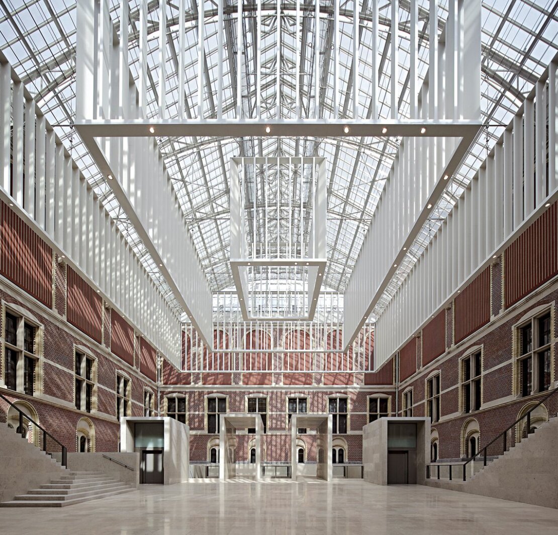 荷蘭阿姆斯特丹國家博物館整建後的地面樓大廳,攝影/Pedro Pegenaute。