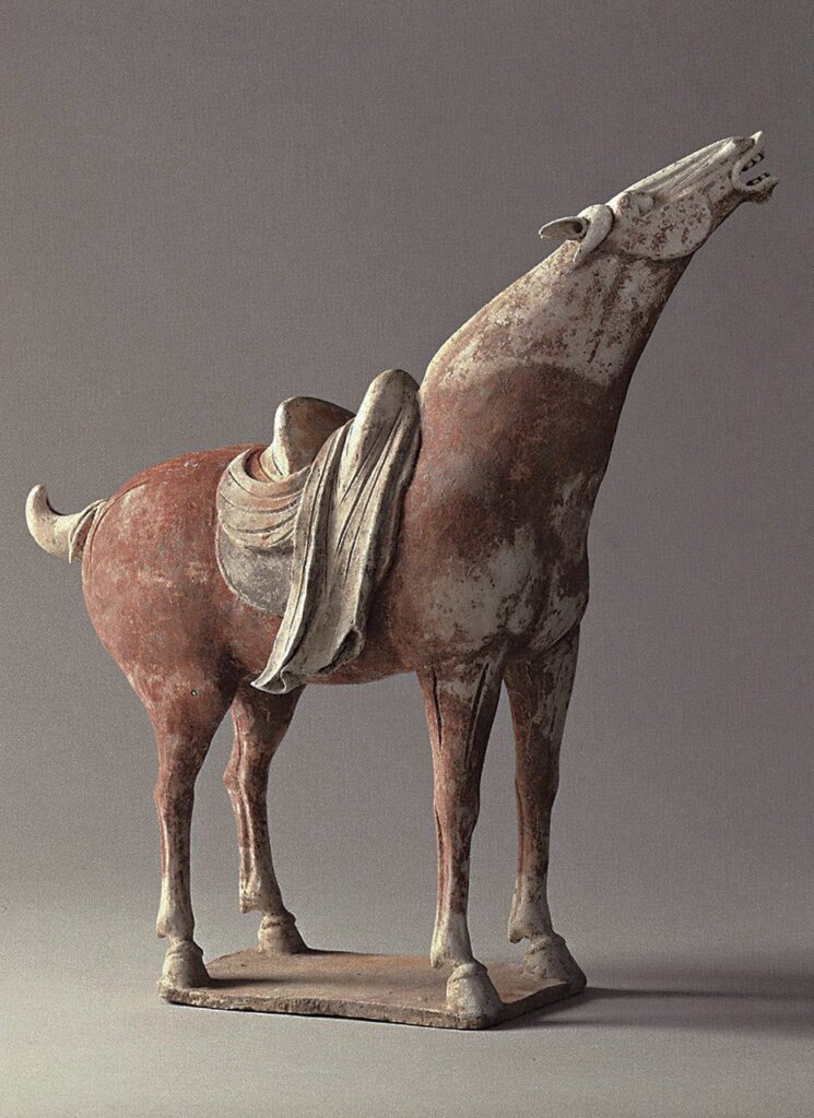 Priestley & Ferraro唐代〈彩繪附鞍陶馬〉。