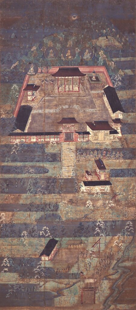 〈柿本宮曼荼羅〉,日本大和文華館藏。