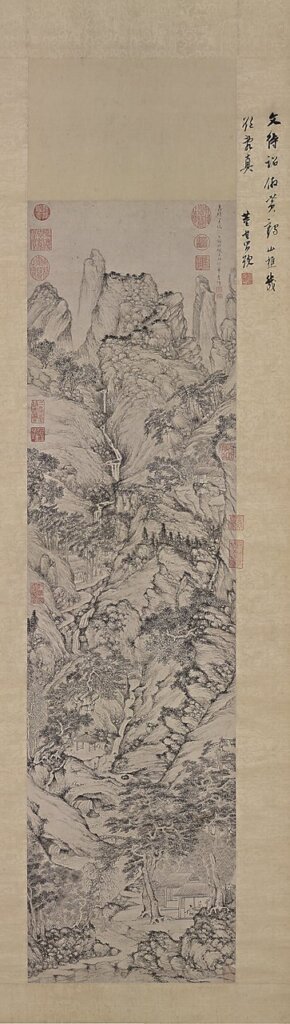 文徵明〈一川圖〉卷,國立故宮博物院藏。圖為局部。