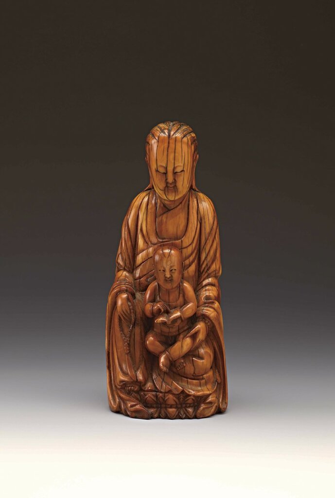 明（1368～1644）〈象牙觀音〉。