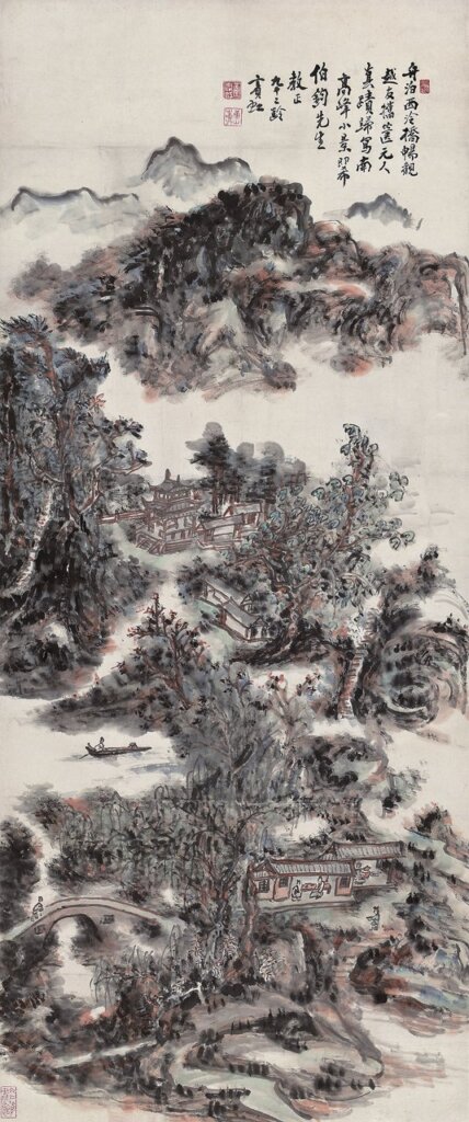 中國嘉德編號1205黃賓虹〈南高峰小景〉,預估價人民幣1200萬~1800萬元,成交價人民幣6267.5萬元,刷新黃賓虹個人拍賣記錄。