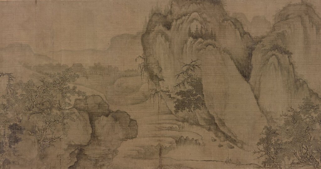 （傳）北宋郭熙〈谿山秋霽〉卷，圖為局部。編號F1916.538，美國佛利爾美術館藏。