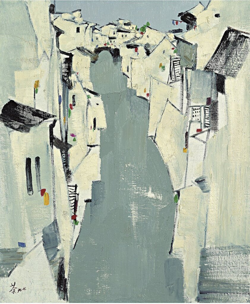 吳冠中〈水巷〉，香港藝術館藏。