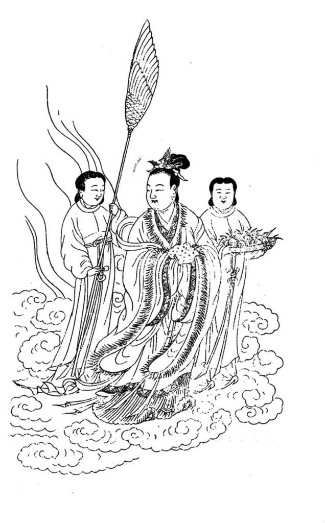 〈西王母〉，《列仙全傳》，玩虎軒刊本，1600年。