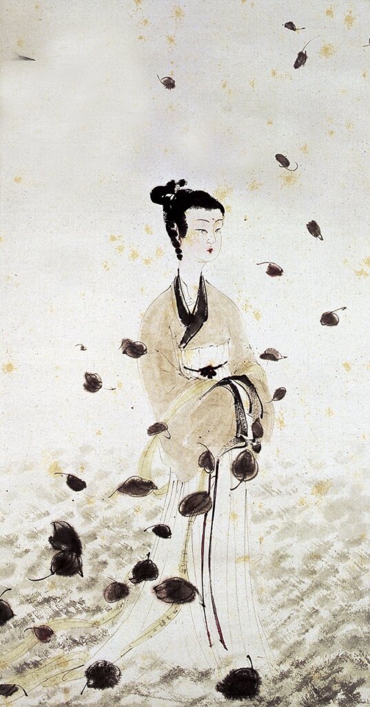 傅抱石〈湘君圖〉。