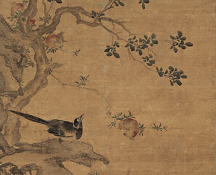 明周之冕〈桂子圖〉。