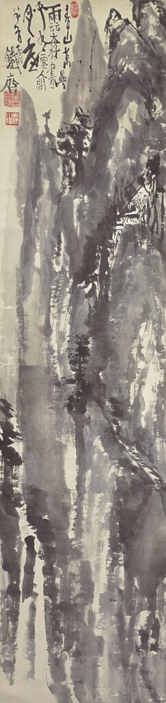 富岡鐵齋〈層巒仙閣圖〉，日本大和文華館藏。
