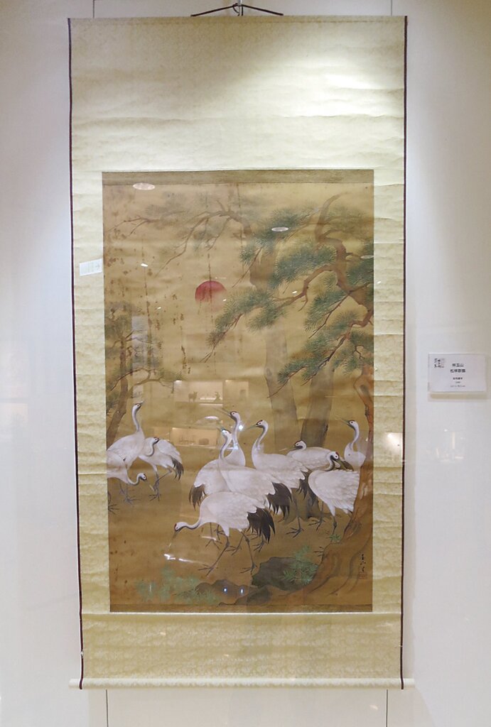 林玉山兒子、前台北故宮博物院副院長林柏亭代表家屬出席展覽並致辭。