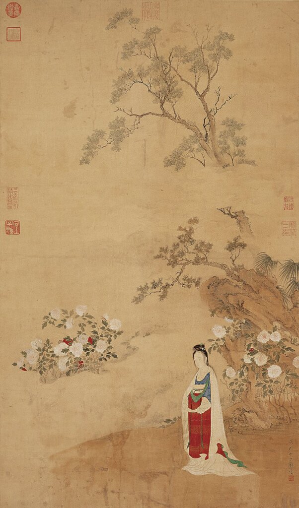 明仇珠〈畫唐人詩意〉軸，國立故宮博物院藏。