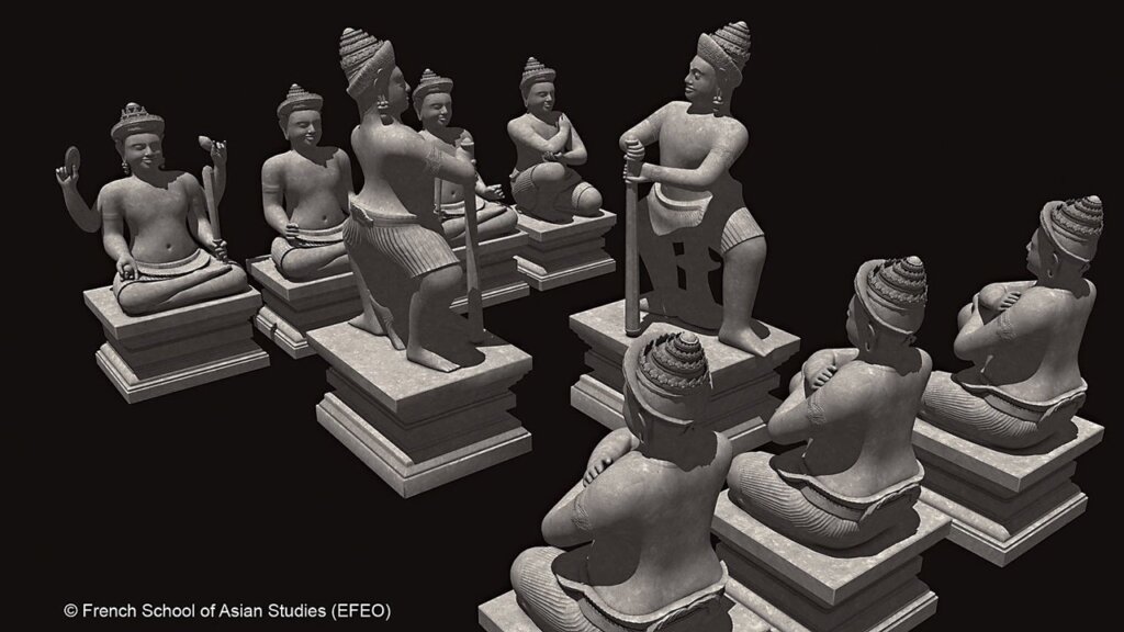 震廟西塔門雕塑3D復原模擬圖。引自法國遠東學院網站:http://www.efeo.fr/base.php?code=808,日期:2014/4/20。