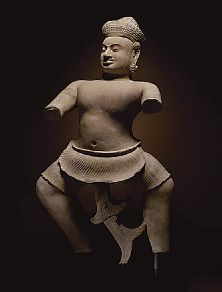 難敵,160公分,原位於震廟西塔門。引自法國遠東學院網站。