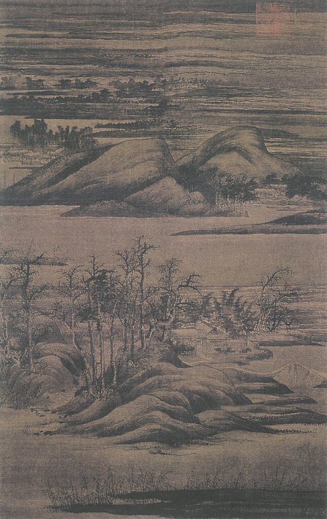 吳湖帆〈漁浦桃花〉。