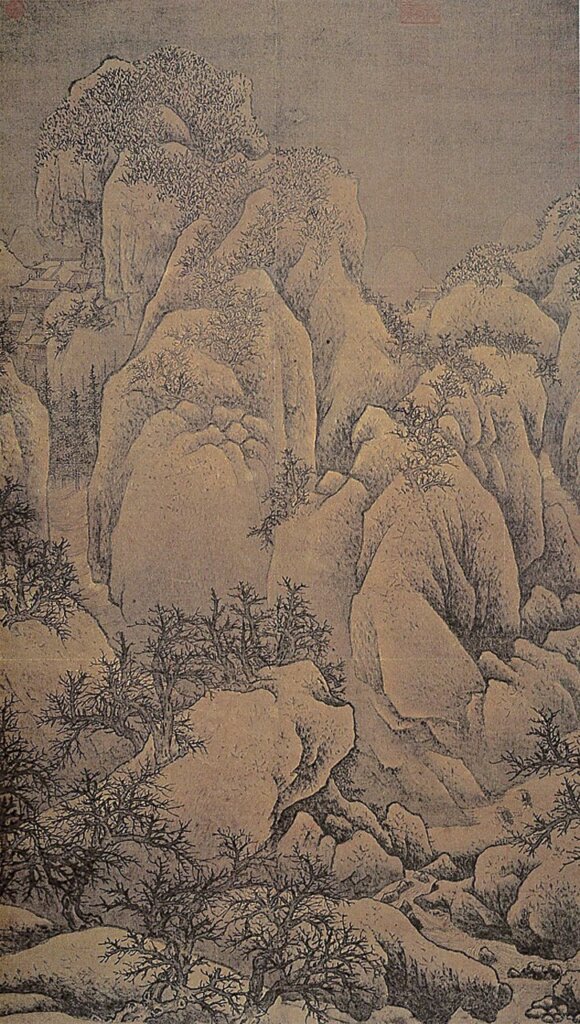 吳湖帆〈萬峰積雪圖〉。
