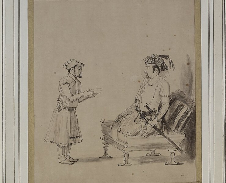 蒙兀兒帝國貴族肖像。©The Trustees of the British Museum。