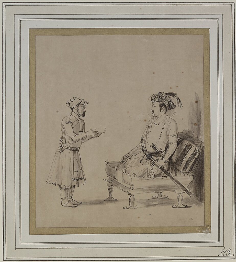 蒙兀兒帝國貴族肖像。©The Trustees of the British Museum。