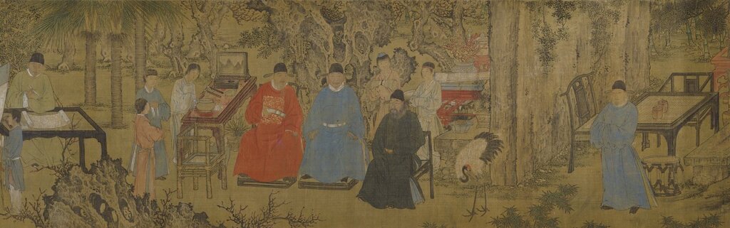 〈杏園雅集圖〉，美國大都會藝術博物館藏。Purchase, The Dillon Fund Gift, 1989，©2014. Image copyright The Metropolitan Museum of Art/Art Resource/Scala, Florence。