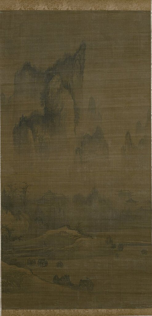 韓國〈煙寺晚鐘〉，美國大都會藝術博物館藏。Purchase, Joseph Pulitzer Bequest, and Mr. and Mrs. Frederick P. Rose and John B. Elliott Gifts, 1987，©2014. Image copyright The Metropolitan Museum of Art/Art Resource/Scala, Florence。