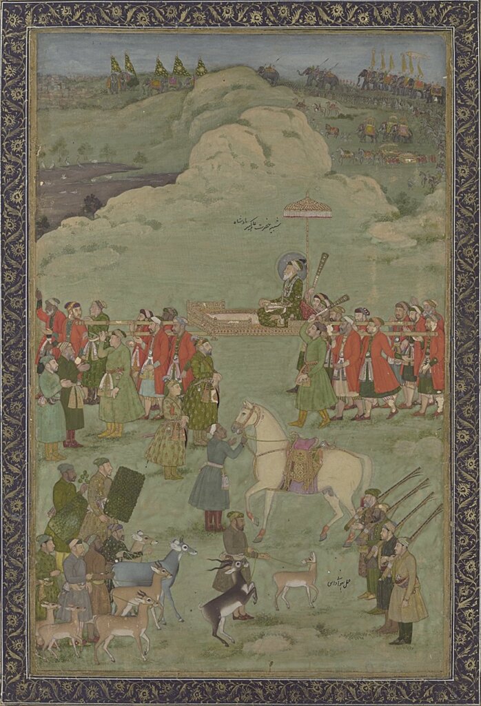 奧朗澤布乘輦圖。The Metropolitan Museum of Art，www.metmuseum.org。