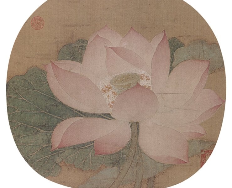 宋佚名〈出水芙蓉圖〉，北京故宮藏。圖／本刊資料室。
