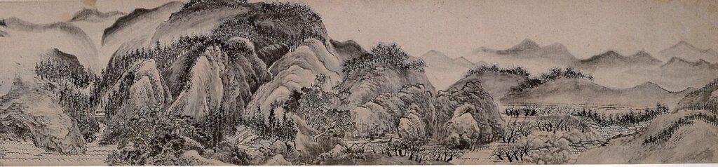 王翬1687年作〈太行山色〉局部，預估價人民幣2000萬～3000萬元，成交價人民幣3220萬元。
