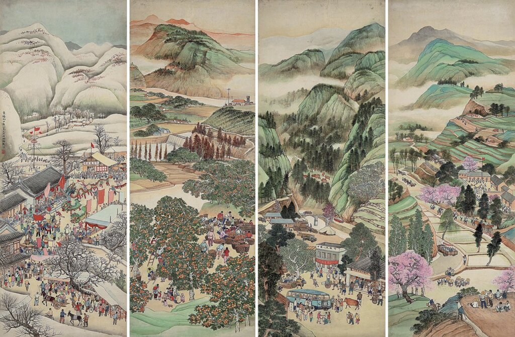 何海霞〈幸福山區〉,成交價人民幣2093萬元。