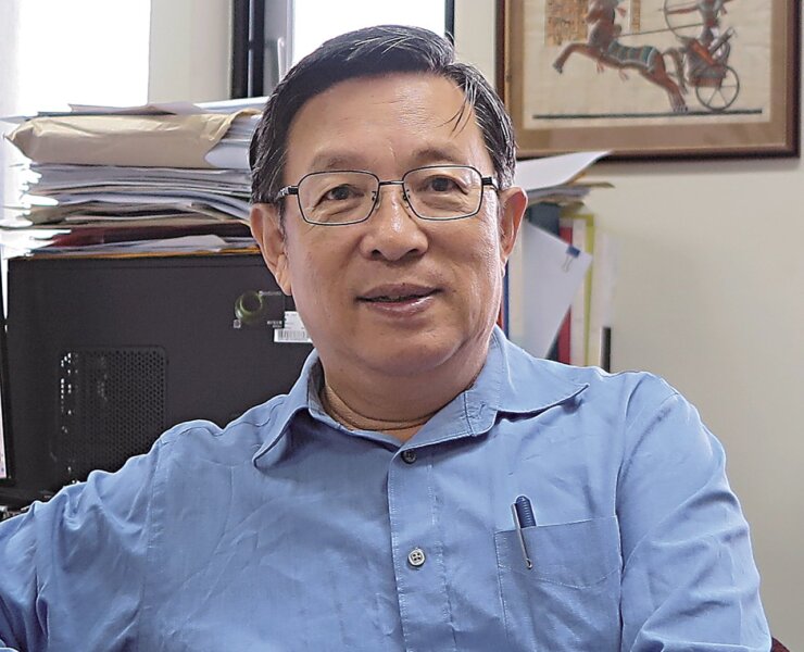 2014年新科院士，同時也是史語所前副所長、並擔任文資局古物審查委員的考古權威臧振華。