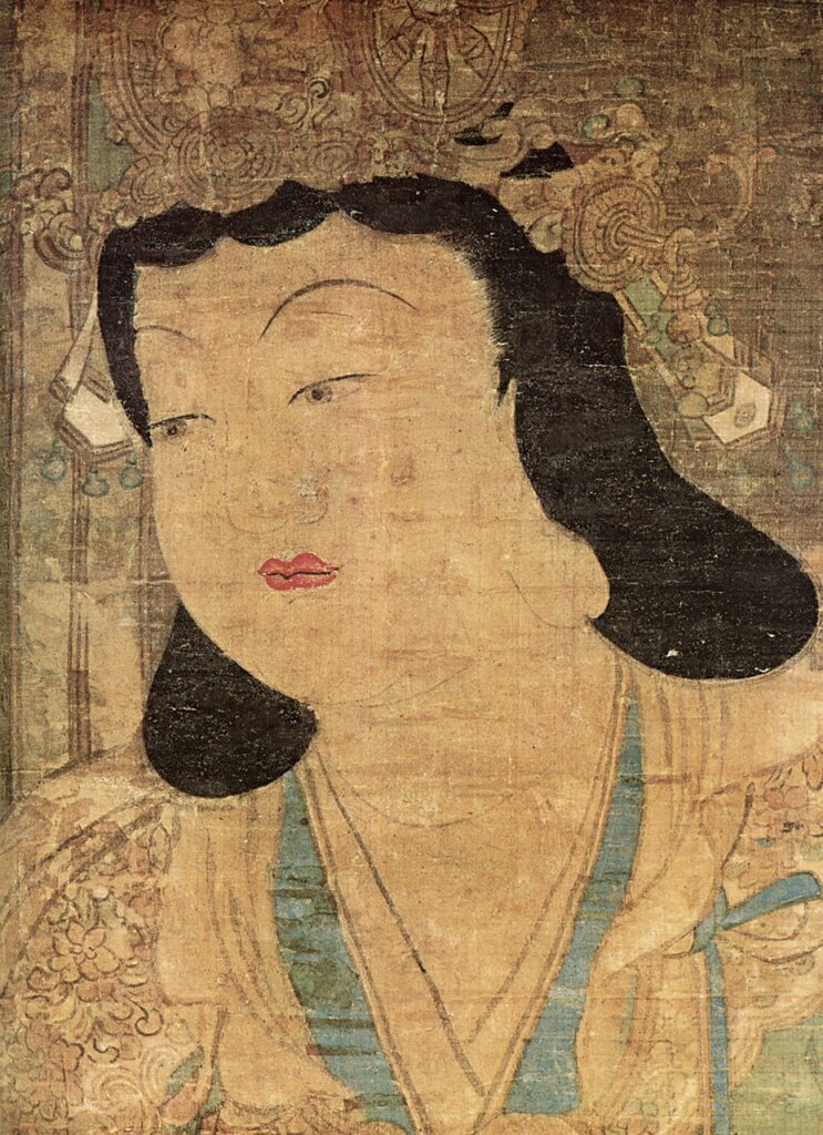 12世紀後半〈訶利帝母〉局部，絹本著色，日本京都三寶院。（非展品）