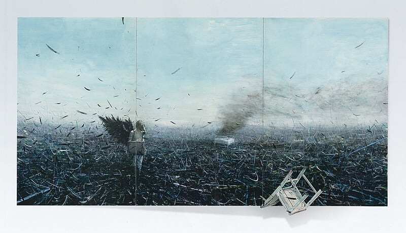 賈藹力 《蒼白的不只是你》（三聯作） 2007年作。