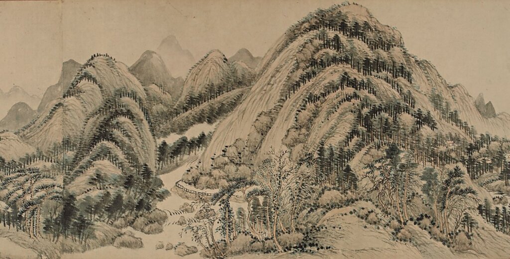 清王翬1672年〈富春山居圖〉局部,美國佛利爾美術館藏。