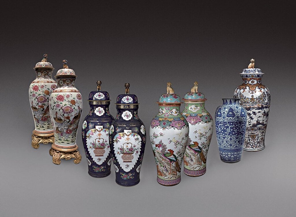 各類外銷彩瓷罐。圖╱Jorge Welsh Oriental Porcelain and Works of Art。