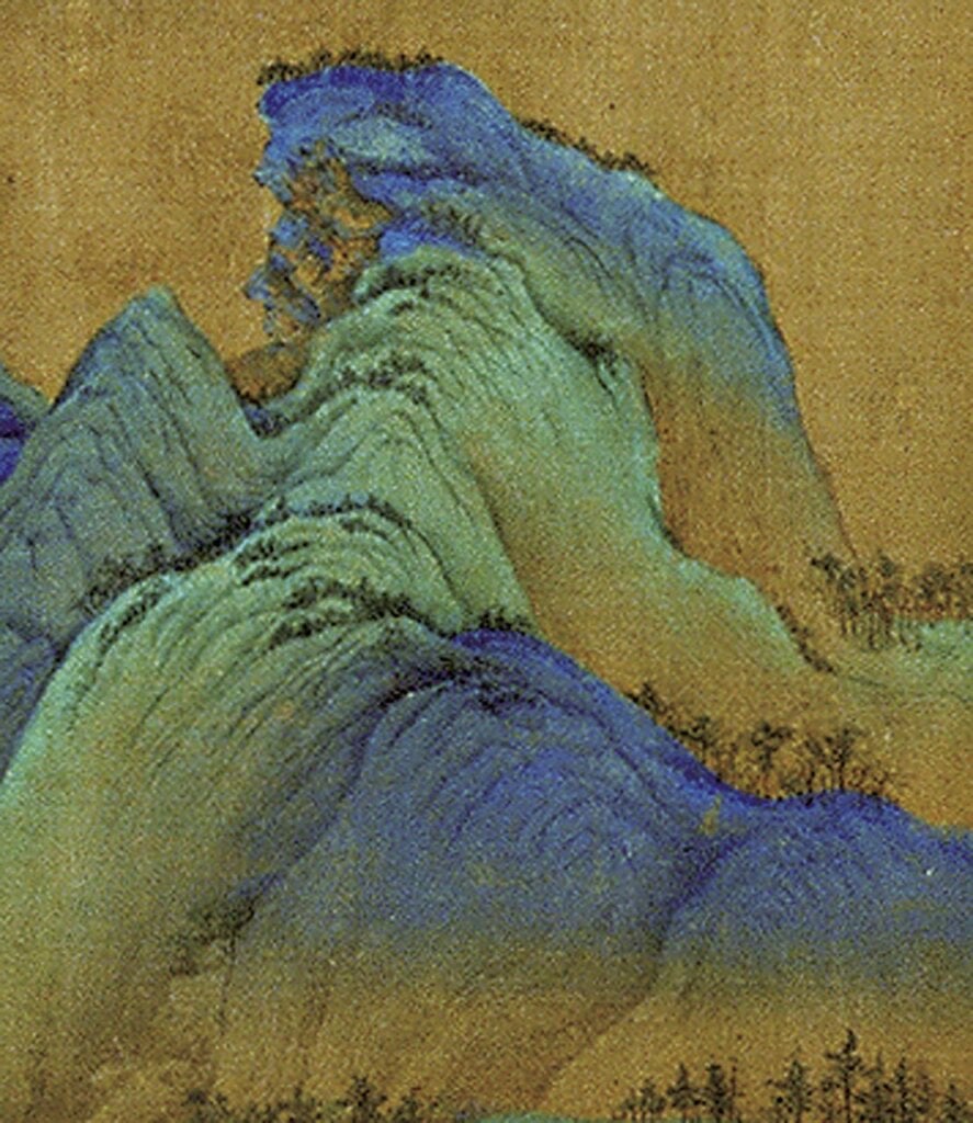 北宋王希孟〈千里江山圖〉,局部。