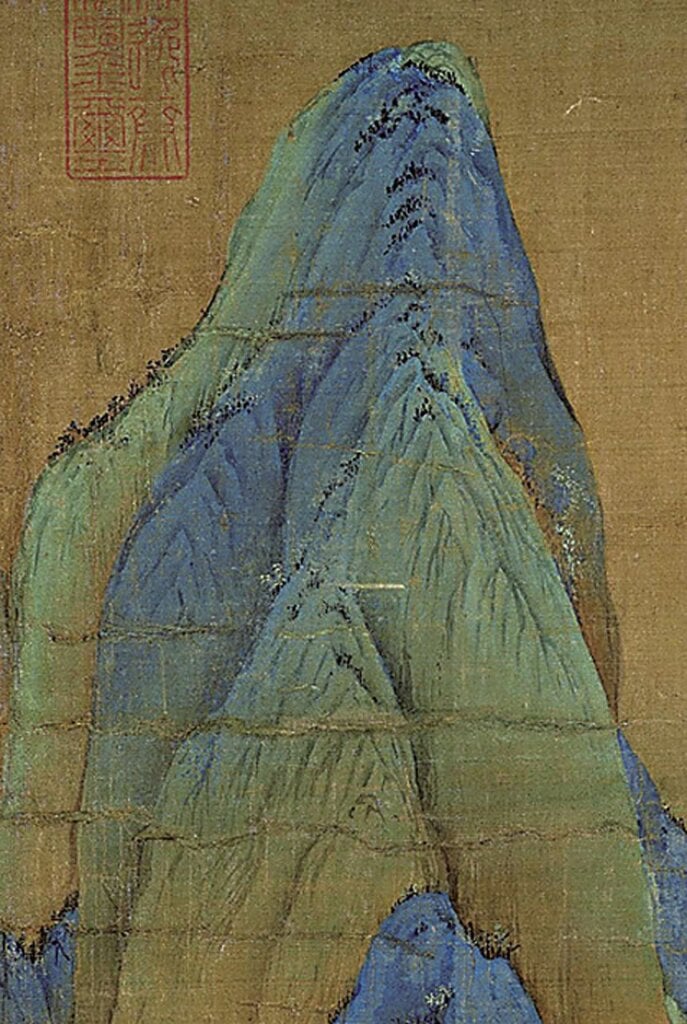 北宋王希孟〈千里江山圖〉局部。