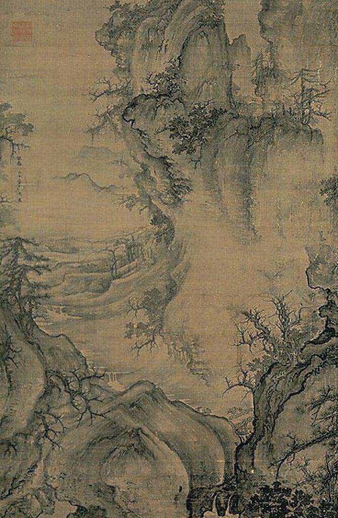 北宋郭熙〈早春圖〉局部,台北故宮博物院藏。