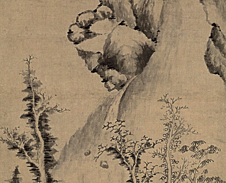 黃媛介1656年作〈虛亭落翠圖〉，上海博物館藏。