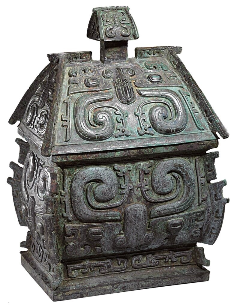 2006年橫水墓地出土的〈獸面紋方彝〉。
