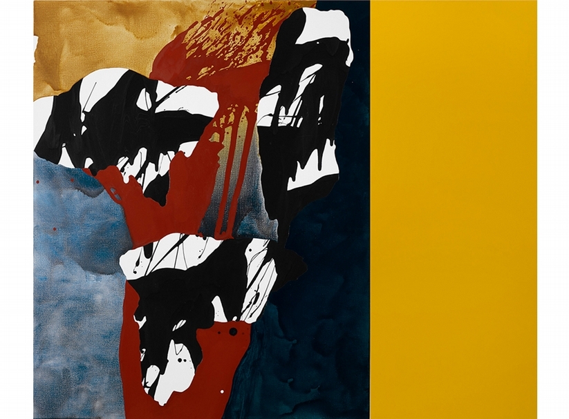 曲德義│變奏D1051 壓克力顏料、麻布 162x195cm（兩件一組） 2015 双方藝廊提供