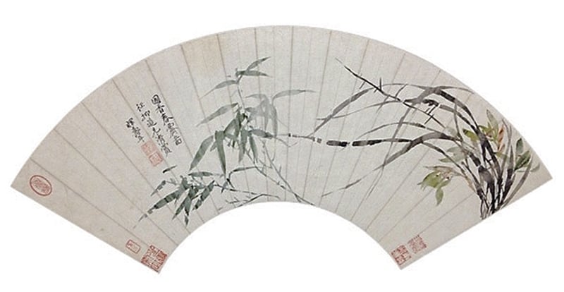 惲壽平〈國香春霽圖〉。