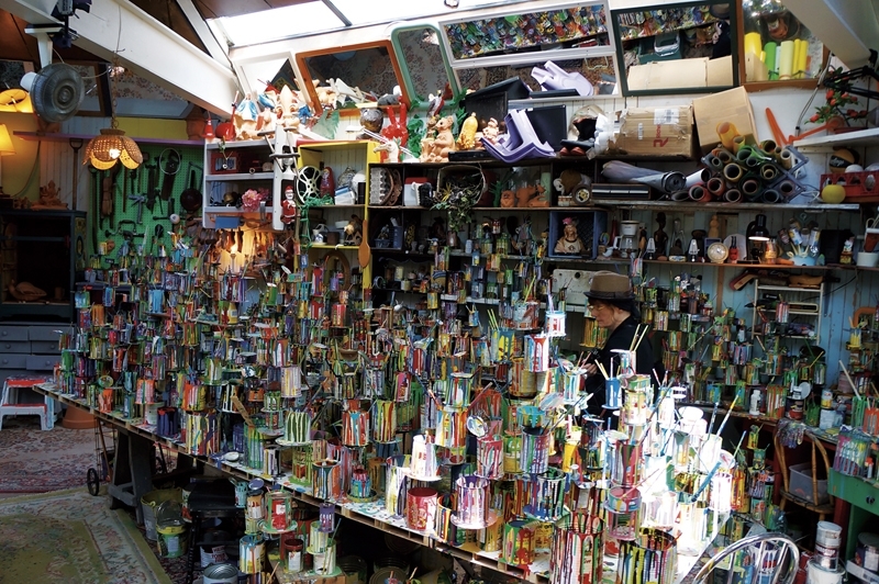 加拿大館展場一隅。(攝影／林怡秀)