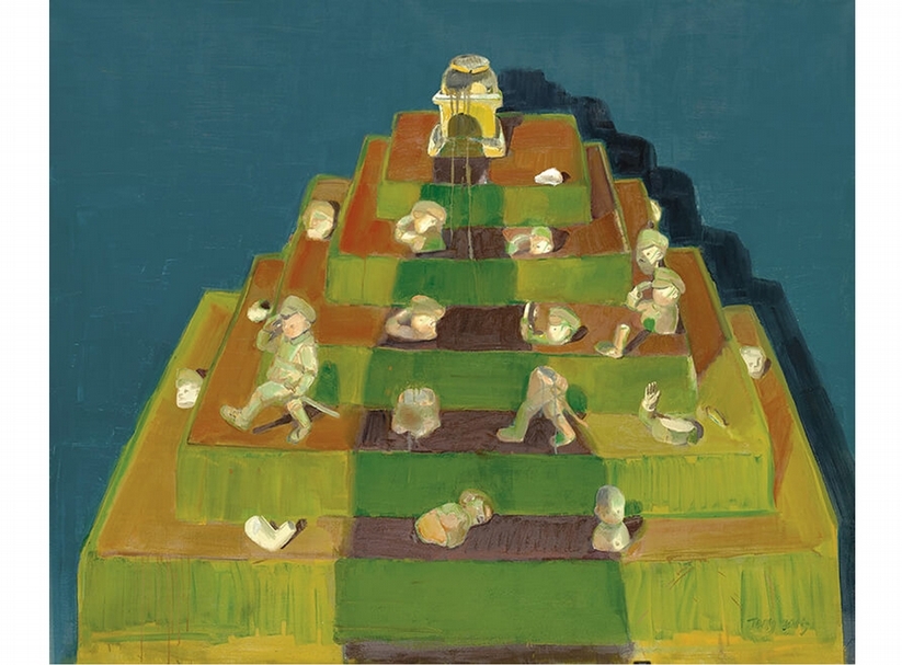 WorldPlay: Dust 3 《世像：塵埃之三》 2015 二零一五年作 Oil on Canvas 油彩 畫布 180 x 220 cm