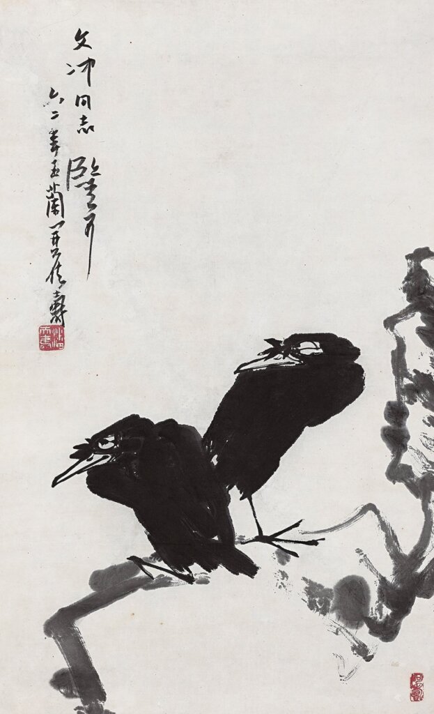 乾隆1766年作〈御製詩三首〉，水墨紙本鏡心，50×26.5公分。