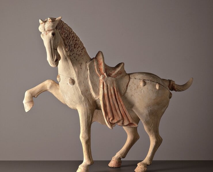 Vanderven Oriental Art：唐代陶馬。