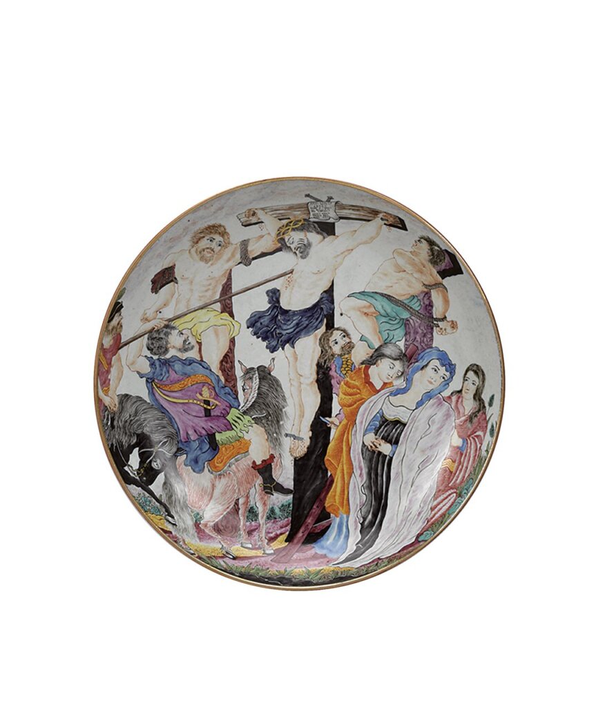 Jorge Welsh Oriental Porcelain & Works of Art:清代雍正朝粉彩瓷盤。