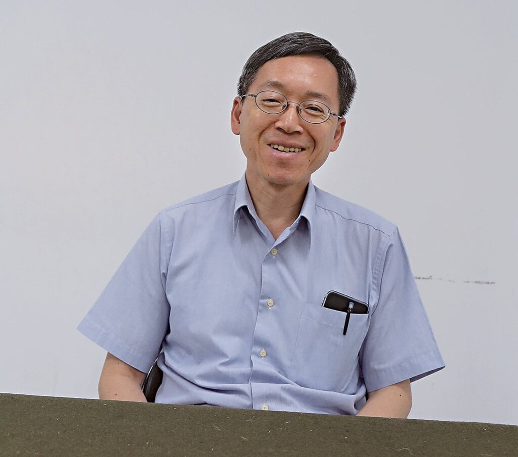 堅持守護台灣書法環境的洪能仕。攝影／鄭又嘉。