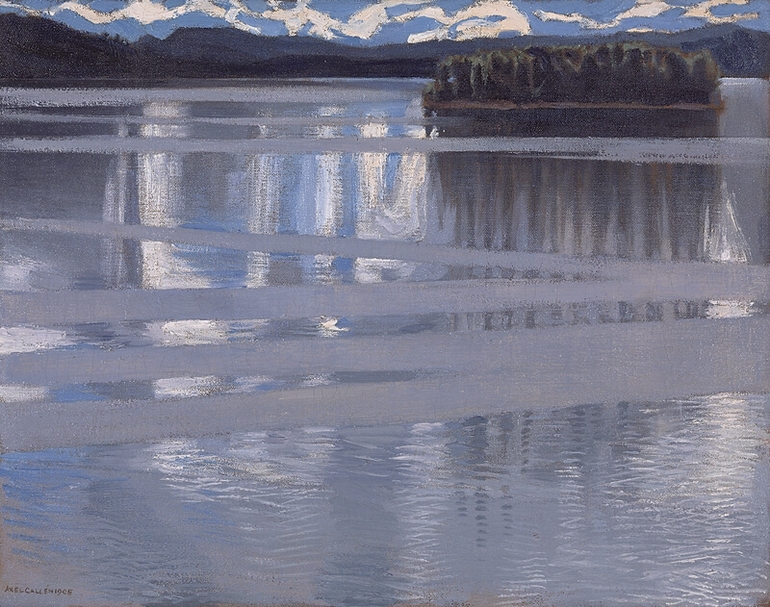 Akseli Gallen-Kallela《凱泰萊湖》（Lake Keitele）．1905。©The National Gallery, London
